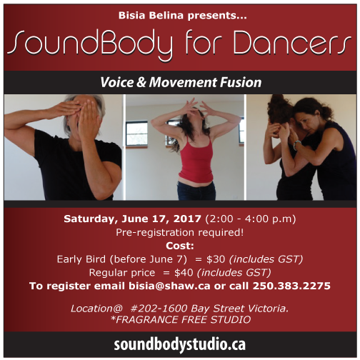 SoundBody for Dancers Workshop June 17